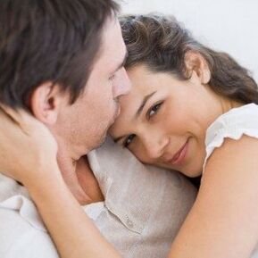 woman and man with penis enlargement gel