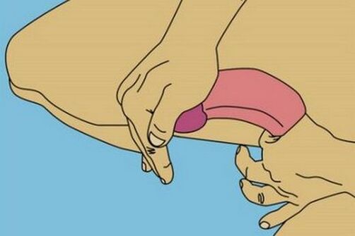 Massage the penis to enlarge the head