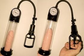 Vacuum pump to increase penis size
